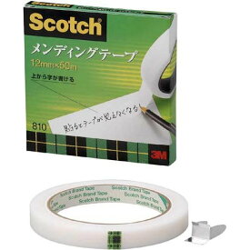 3M スコッチ メンディングテープ 12mm×50m 芯76mm 紙箱入り 810-3-12
