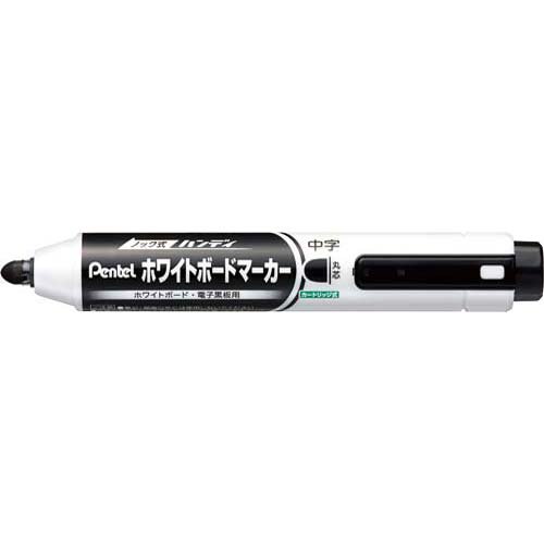 Character black nothing MWXN5M-A ten sets out of the Pentel SALE 79%OFF knock-type handy 10セット ノック式ハンディホワイトボードマーカー round marker 4902506281340 board 丸芯 wick ぺんてる 中字 white 黒 全国宅配無料
