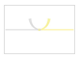 ササガワ のし紙 半紙判 黄水引 京 100枚 ササガワ 4974268217080