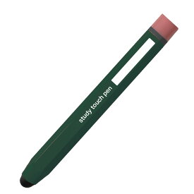 [ゆうパケット可] ナカバヤシ 子どもが使いやすいエンピツ型の「学習タッチペン」ダークグリーン ECTP-19DGN 42-3961