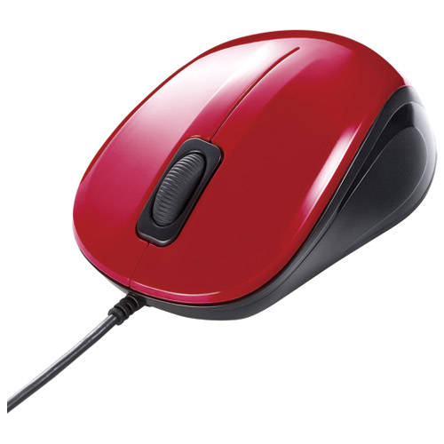 Sanwa Supply static sound cable broadcasting mouse red 期間限定特価品 4969887691762 お洒落 静音有線マウス サンワサプライ レッド MA-BL9Ｒ MA-BL9R