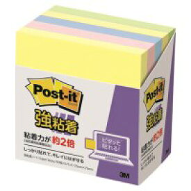 スリーエム ポストイット強粘着製品 ノート パステルカラー混色 75mm×75mm 90枚×5パッド 654-5SSAP ふせん 付箋 [ポストイット] 4549395166503（60セット）