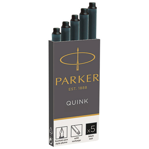 Parka PARKER CT ink black five 19 使い勝手の良い 50382 ブラック5本 ten 100％本物保証 パーカー sets CTインク 10セット 3501179503820