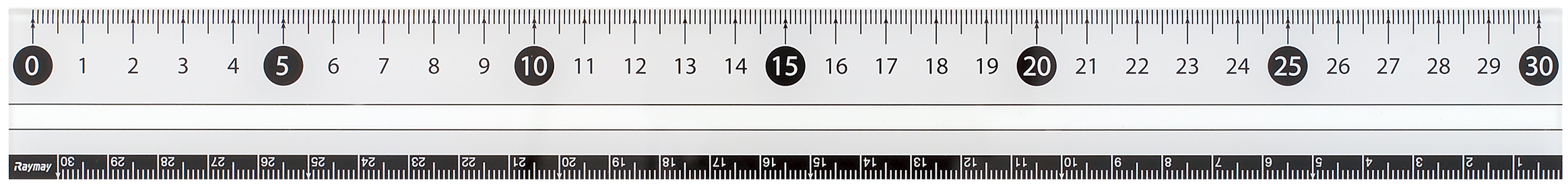 Monochrome ruler 30cm white APJ281W which is easy to look at the RAYMAYFUJII ruler 【送料無料・単価213円×40セット】レイメイ藤井 見やすい白黒定規 30センチ 白 APJ281W レイメイ藤井 4902562355054（40セット）