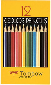 トンボ鉛筆 紙箱入色鉛筆NA 12色セット CQ-NA12C トンボ鉛筆 4901991016345