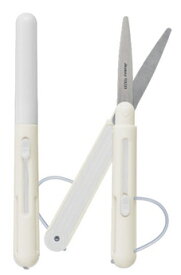 [ゆうパケット可/2個まで]レイメイ藤井 切りやすいペン型のはさみ「ペンカット」丸みのあるスマートデザイン×可愛いバイカラー SH721W ホワイト