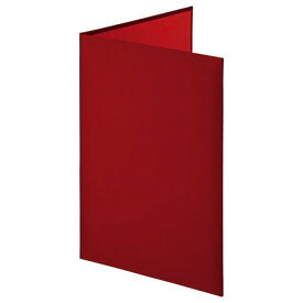 ナカバヤシ ナカバヤシ：証書ファイル 布クロス A4 二つ折り 透明コーナー貼り付けタイプ 赤 FSH-A4C-R 1冊 0152626（20セット）