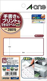 [ゆうパケット可/1個まで] スリーエム エーワン 手書きもプリントもできるラベル 角型3面 12シート 26015