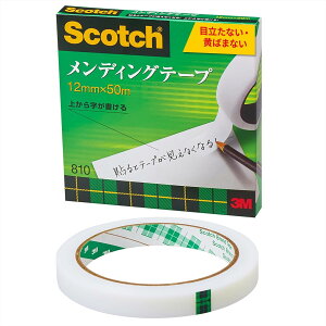 スコッチ・3M メンディングテープ 810−3−12 (納期優先の為単品詰合せの場合が御座います)(100セット)