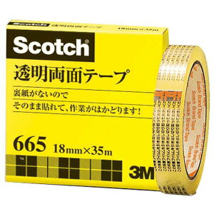 3M XRb` ʃe[v 18mm×35m Ci[Ȃ  665-3-18
