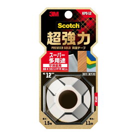 [ゆうパケット可/1個まで]スリーエム 3Mスコッチ超強力両面テーププレミアゴールドスーパー多途1巻KPS-12