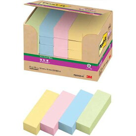 スリーエム ポストイット強粘着製品エコノパック パステルカラー混色 50mm×15mm 90枚×25パッド 7001SS-K ふせん 付箋 お得パック /4549395166459