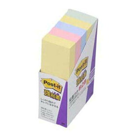 スリーエム ポストイット強粘着製品 ふせん パステルカラー混色 75mm×25mm 90枚×5パッド 500-5SSAP ふせん 付箋 [ポストイット] 4549395166510（120セット）