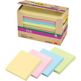 スリーエム ポストイット強粘着製品パワーパック パステルカラー混色 75mm×75mm 90枚×20パッド 6542SS-K ふせん 付箋 お得パック /4549395225255