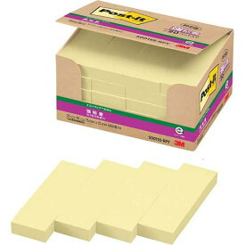 スリーエム ポストイット強粘着製品エコノパック イエロー 75mm×25mm 90枚×20パッド 5001SS-RPY ふせん 付箋 お得パック [ポストイット] 4549395032389（5セット）