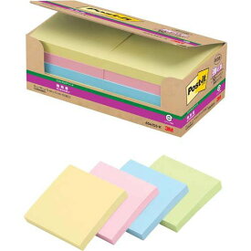 スリーエム ポストイット強粘着製品エコノパック パステルカラー混色 75mm×75mm 90枚×10パッド 6541SS-K ふせん 付箋 お得パック [ポストイット] 4549395032433（30セット）