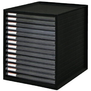 アイリスオーヤマ レターケース超浅型14段 LCE-14Sブラック 4905009799657
