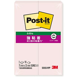 スリーエムジャパン Post-it強粘着500SS-RPP パステル ピンク 4549395032310