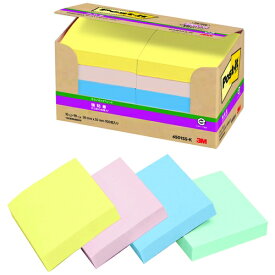 スリーエムジャパン Post-it強粘着ノート50mm×50mmパステル4色 4549395166497