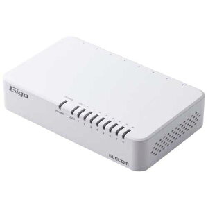 エレコム スイッチングハブ 8ポート EHC-G08PA4-JW 4549550318372