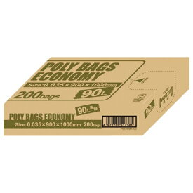 オルディ ポリ袋エコBOX90L乳白半透明PBE-W90-200 4972759517381