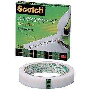 スリーエムジャパン メンディングテープ 810-3-18 18mm×50m 4901690005770