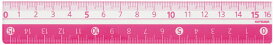 クツワ カラー定規(16cm)ピンク KB027PK クツワ 4901478071522（400セット）