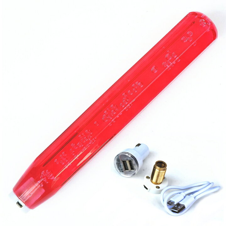 楽天市場】汎用 クリスタル シフトノブ アクア 八角 泡入り 300mm 30 