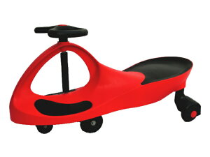 スイングカー 乗用玩具 スィングカー エコカー 乗物 三輪車 のりもの ゴムタイヤ プラスティックタイヤ 2種類ウィール付き おもちゃ 乗り物 赤 レッド 即納