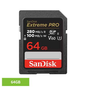 SanDisk Extreme PRO UHS-II V60 64GB SDSDXEP-064G-JNJIPSDJ[h 64GB sandisk TfBXN RpNg e f[^ۑ ϋv 掿 TfBXN