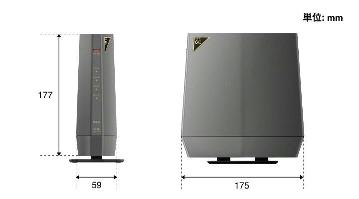 BUFFALO バッファロー 無線ルーター WSR-5400XE6 チタニウムグレー 