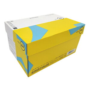 【 計5000枚 】 スマートバリュー コピー用紙 中性紙 A4  500枚×10冊  A020J ●自然な白さが魅力なPEFC認証のコピーペーパー ●白色度:ISO約88%