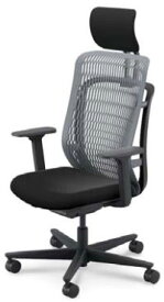 内田洋行 AJ CHAIR 2[エージェイ チェア2 AJ2] ハイバック アジャスタブル肘/ヘッドレスト付 選べる背メッシュカラー全3色 選べる張地カラー全8色 Pタイル・フローリング用 オートリクライニング ガス式上下/座面奥行調整 オフィス,SOHO,テレワーク向け