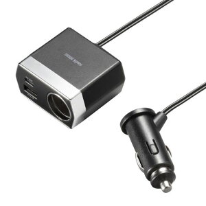 TTvC \Pbgtԍڏ[d(USB PD20W Type-C+USB AE1.2m) CAR-CHR82CPD ANZT\Pbgt 12V/24VԑΉ P[u^Cv P[u:1.2m USB A|[g×1 USB Type-C|[g×1 \Pbg×1