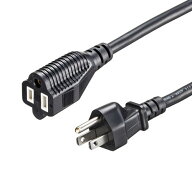 【3/19 メーカー在庫潤沢】サンワサプライ 高耐久性3Pオス 3Pメス電源延長コード(ブラック・2m) TAP-EX35…