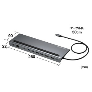 TTvC@USB Type-ChbLOXe[V@( 4KΉEHDMI×2ʏo )@USB-CVDK14@1@USB 5Gbps@Windows@macOS@USB Type-CΉ@4K60Hz@Ztp[EoXp[Ή
