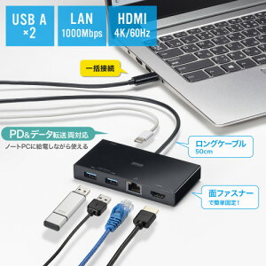 TTvC@USB Type-ChbLOXe[V@USB-DKM10BK@1P@USB 5Gbps@USB 5Gbps@Windows@macOS@iPadOS@Chrome@4K60Hz@USB Type-CΉ@PDőóF88W@PDő́F100W@