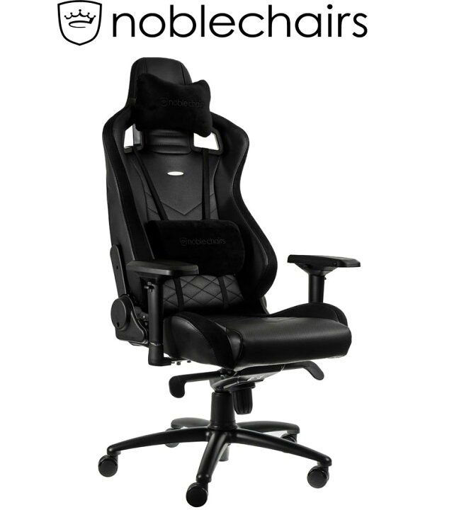 楽天市場 Noblechairs Epic ノーブルチェアーズ エピック ハイバック Nbl Pu Bla 003 Puレザー張りブラック 4dアームレスト付 ネックピロー ランバーサポート付 リクライニング ロッキング機能付 ナイロンpu巻キャスター 人間工学設計 組立家具 オフィス Soho Eスポーツ