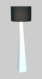 フロアスタンド型　Summit-EF　サミット　F3221LE-W 　H1650　1台　◆E26　LED電球　7.6W型 X 1 （ 電球色 ）　◆本体ホワイト色 ＋ 傘部シェード ブラック色　◆H1650×W500×D500　◆フットスイッチタイプ　◆省エネ　室内照明ライト 床置きライト ABOVO DCS デザイン照明