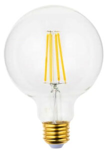 Xd LED SWAN BULB 2700 BALL[{[] ^Cv dF SWB-LDG6L-G95-27H LEDd {:NA d:0.06kg :E26 d(ő):6.5W :800lm Md60W̖邳 95XH140mm