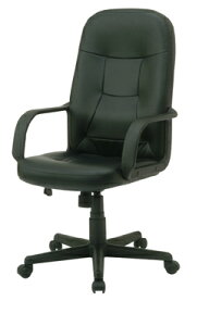 ナカバヤシ OAレザーチェア【防汚PVCレザー張り】【ハイバック】【肘付き】【組立家具】回転椅子 オフィス・SOHO・選挙事務所・会議室・集会所・工場・自宅・医療・福祉施設・病院・公共