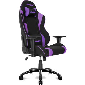 【正規販売店】AKRacing Wolf ウルフ ゲーミング・オフィスチェア AKR-WOLF-PURPLE パープル ハイバック ヘッドレスト付 ランバーサポート付 可動肘付 リクライニング 座面昇降 PUキャスター 組立家具 オフィス,SOHO,テレワーク,eスポーツ向け