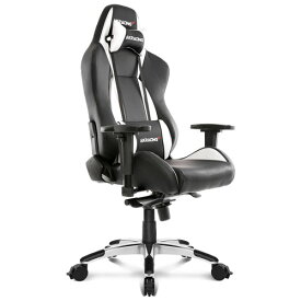 【正規販売店】AKRacing ゲーミングチェア Premium Gaming Chair(シルバー) 低座面タイプ シルバー＆ブラック ハイバック 可動肘 リクライニング 座面昇降 PUキャスター 組立家具 オフィス,SOHO,eスポーツ,テレワーク向け(AKR-PREMIUM/LOW-SILVER)