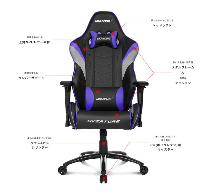 楽天市場】AKRacing Overture ゲーミング・オフィスチェア AKR 