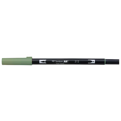 トンボ鉛筆 デュアルブラッシュペンABT 312 が大特価 Green 最前線の ホーリーグリーン Holly
