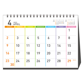 アートプリントジャパン　2023年3月から使える！4月始まりカレンダー　DAYSTATION　カラー　B6　卓上　1000127763