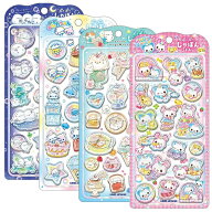 大特価★ぷくぷくしゃぼんシール ウォーターシール ぷくぷくあわわちゃん ハッピーマーチ もぐにゃん ぽ…
