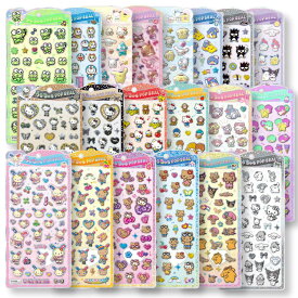 うるちゅるポップシール サンリオキャラクターズ キティ クロミ マイメロ ポチャッコ シナモロール 平成レトロ シール交換 シール帳 ボンボン ボンドロ ドロップ