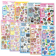 大特価SALE★平成はっぴーフォンステッカーズ ガラケー モンチッチ エンジェルブルー ウサハナ パワーパ…