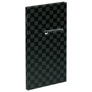 【ナカバヤシ】 スマレコプリントアルバム ブック式 2段 ブラック ア-SMB-301-D 【アルバム】 【フリー台紙アルバム(固定式)】